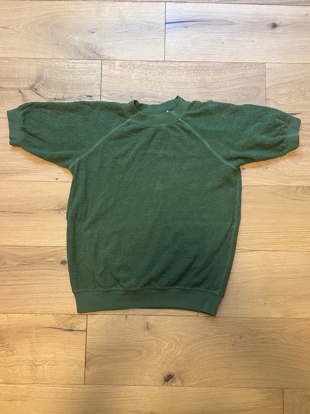 Jungmaven Short Sleeve Sherpa Raglan Fleece Sweatshirt - Green